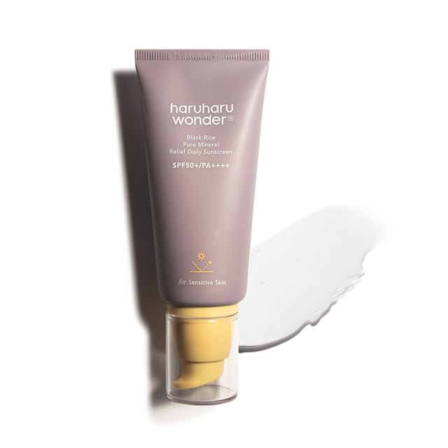 Protector Solar Black Rice Pure Mineral Relief Daily Sunscreen